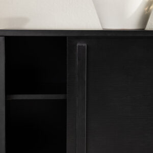 Lugo – Meuble TV – Noir – 40 x 45 x 180 cm