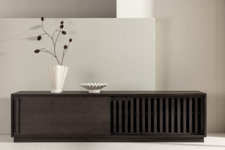 Lugo – Meuble TV – Moka – 40 x 45 x 180 cm