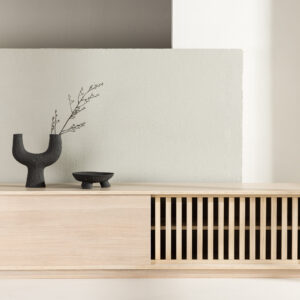 Lugo – Meuble TV – Blanchi – 40 x 45 x 180 cm