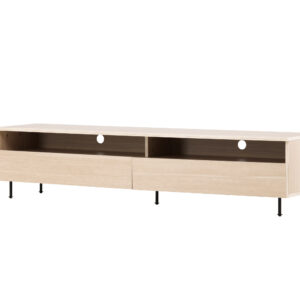 Navarra – Meuble TV – Noir, Blanchi – 40 x 40 x 180 cm