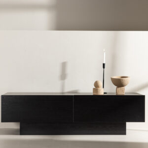 Cuenca – Meuble TV – Noir – 47 x 45 x 160 cm