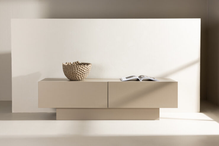 Cuenca – Meuble TV – Beige – 47 x 45 x 160 cm