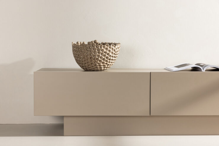 Cuenca – Meuble TV – Beige – 47 x 45 x 160 cm