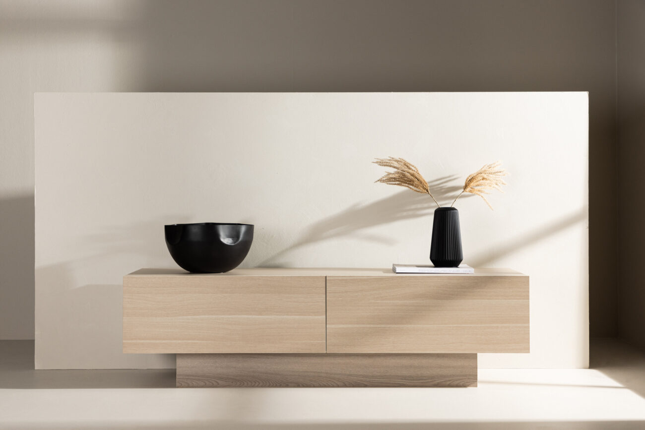 Cuenca – Meuble TV – Blanchi – 47 x 45 x 160 cm
