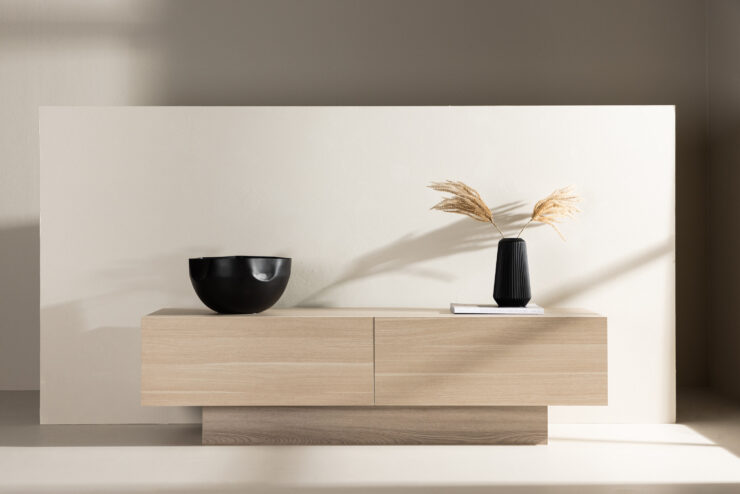 Cuenca – Meuble TV – Blanchi – 47 x 45 x 160 cm