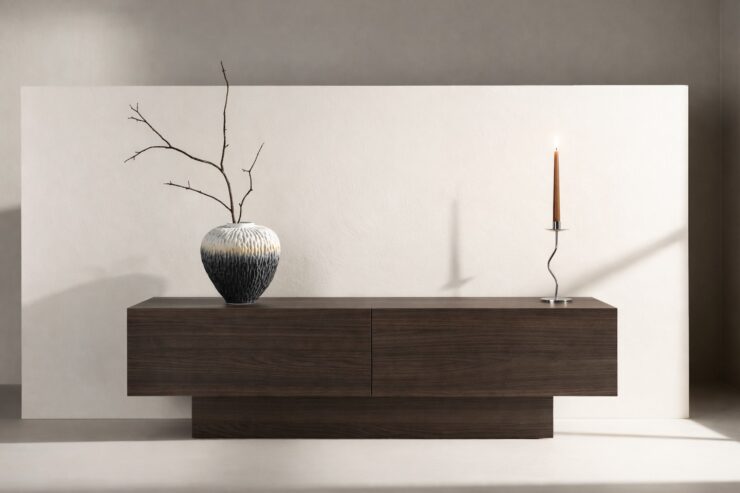 Cuenca – Meuble de rangement – Moka – 160 x 47 x 45 cm