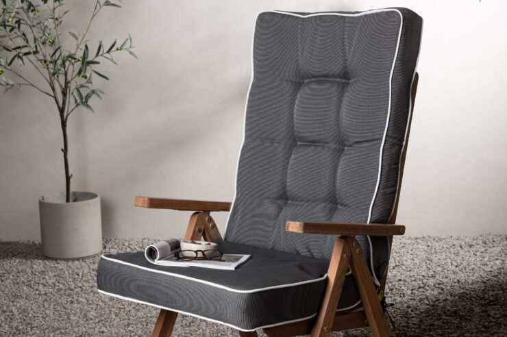 Fura – Cushion 5-pos – Gris – 132 x 56 cm