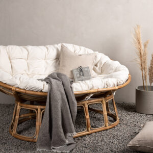 Mamasan – Fauteuil lounge – Naturel – 108 x 97 x 165 cm