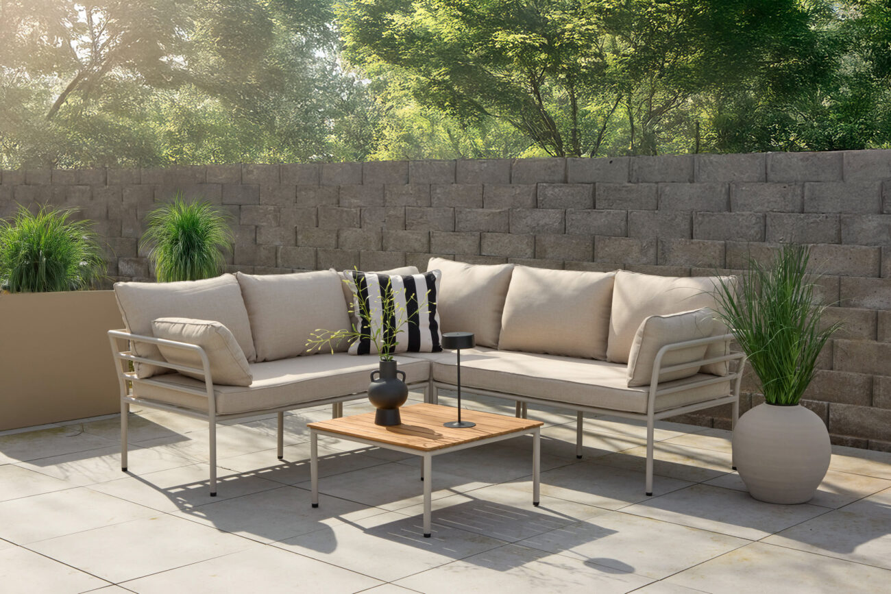 Penh – Salon lounge – Beige – 195 x 195 x 58,5 cm