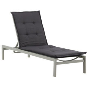 Hanna – Cushion Sun Lounge – Gris foncé – 193 x 6 x 60 cm