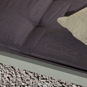 Hanna – Cushion Sun Lounge – Gris foncé – 193 x 6 x 60 cm