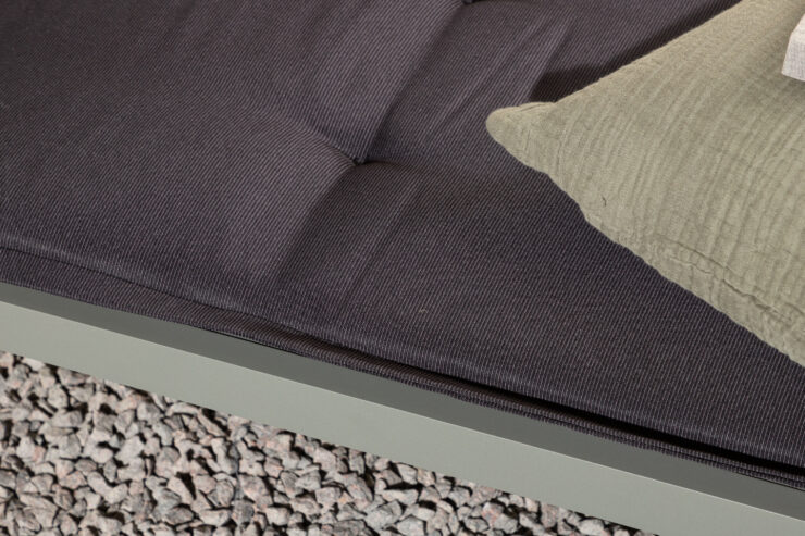 Hanna – Cushion Sun Lounge – Gris foncé – 193 x 6 x 60 cm