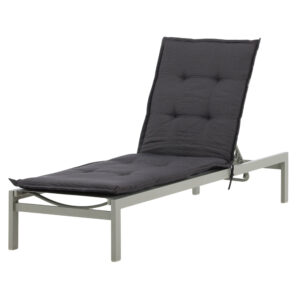 Hanna – Cushion Sun Lounge – Gris foncé – 193 x 6 x 60 cm