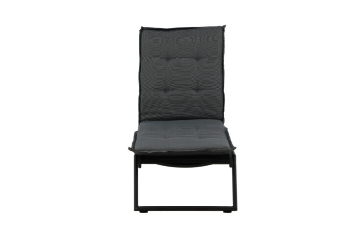 Hanna – Cushion Sun Lounge – Gris, Gris foncé – 193 x 6 x 60 cm