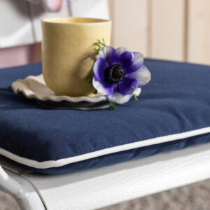 Holmsund – Coussin de chaise – Bleu – 46 x 39 cm