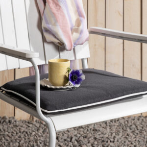 Holmsund – Coussin de chaise – Gris foncé – 46 x 39 cm