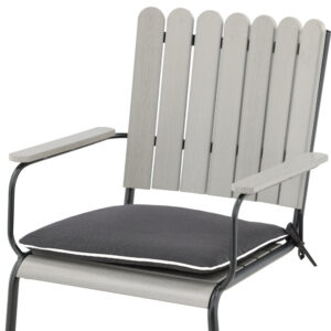 Holmsund – Coussin de chaise – Gris foncé – 46 x 39 cm