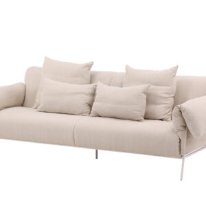 Öckerö – Canapé 3 places – Beige, Blanc – 91 x 80 x 237 cm