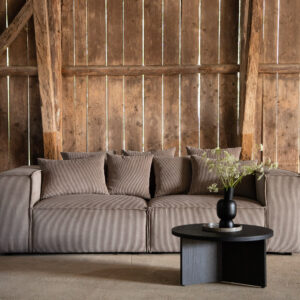 Gillholmen – Canapé 3 places – Noir, Marron – 116 x 80 x 232 cm