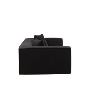 Gillholmen – Canapé 3 places – Noir, Gris foncé – 114 x 62 x 284 cm