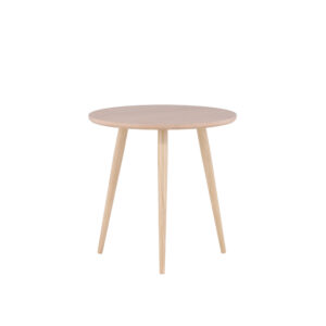 Askim – Table d&rsquo;appoint – Blanchi – ⌀48 cm