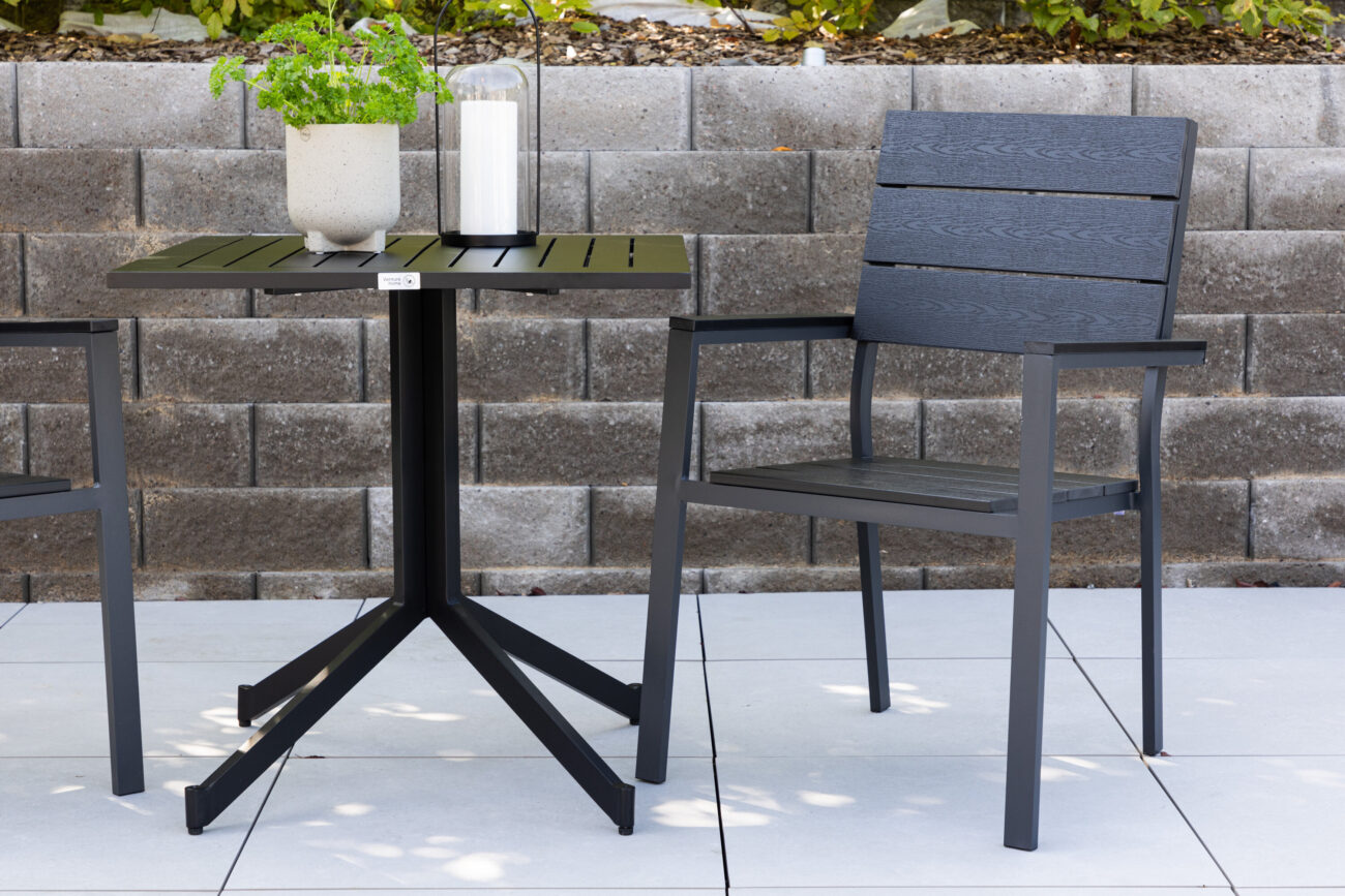 Levels – Chaise de salle à manger – Noir – 60 x 90 x 58 cm
