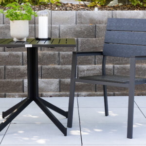 Levels – Chaise de salle à manger – Noir – 60 x 90 x 58 cm