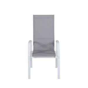 Copacabana – Recliner Chair – Gris, Blanc – 65 x 110 x 57 cm