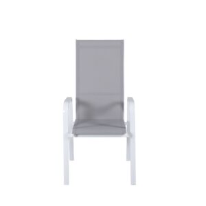 Copacabana – Recliner Chair – Gris, Blanc – 65 x 110 x 57 cm