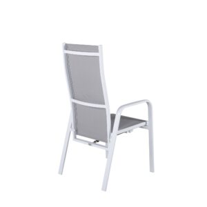 Copacabana – Recliner Chair – Gris, Blanc – 65 x 110 x 57 cm