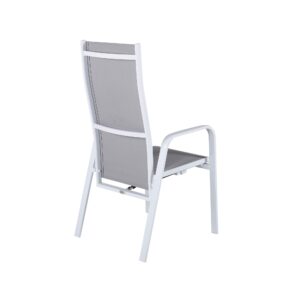 Copacabana – Recliner Chair – Gris, Blanc – 65 x 110 x 57 cm