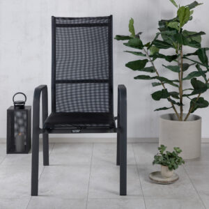 Copacabana – Recliner Chair – Noir – 65 x 110 x 57 cm