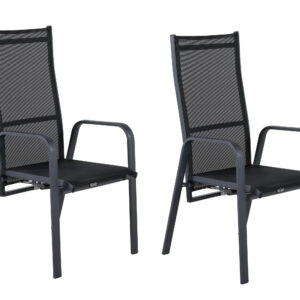 Copacabana – Recliner Chair – Noir – 65 x 110 x 57 cm