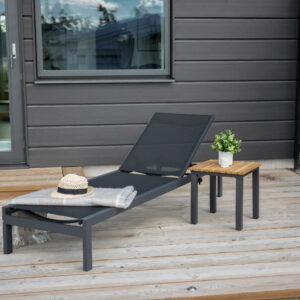 Copacabana – Bain de soleil – Noir – 195 x 30 x 60 cm