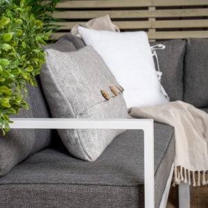 Salvador – Salon d&rsquo;angle – Gris, Blanc
