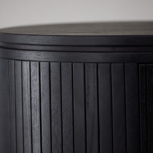 Fjällbacka – Meuble de rangement – Noir – 48 x 80 x 160 cm