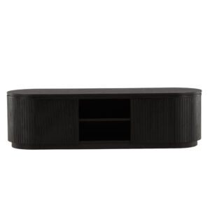 Fjällbacka – Meuble TV – Noir – 48 x 45 x 160 cm