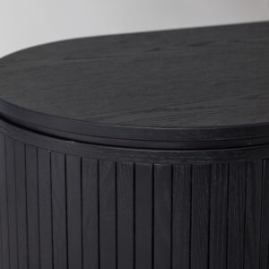 Fjällbacka – Meuble TV – Noir – 48 x 45 x 160 cm
