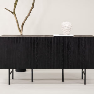 Björkön – Meuble de rangement – Noir – 42 x 75 x 150 cm