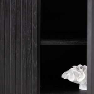 Björkön – Meuble de rangement – Noir – 42 x 75 x 150 cm