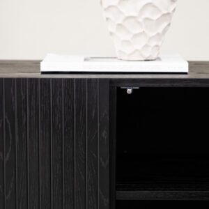 Björkön – Meuble de rangement – Noir – 42 x 75 x 150 cm