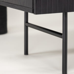 Björkön – Meuble de rangement – Noir – 42 x 75 x 150 cm