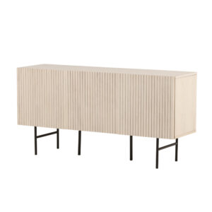 Björkön – Meuble de rangement – Noir, Blanchi – 42 x 75 x 150 cm