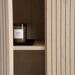 Björkön – Meuble de rangement – Noir, Blanchi – 30 x 103 x 80 cm