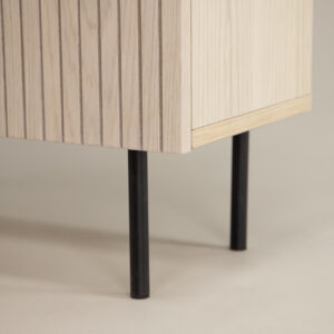Björkön – Meuble de rangement – Noir, Blanchi – 30 x 103 x 80 cm