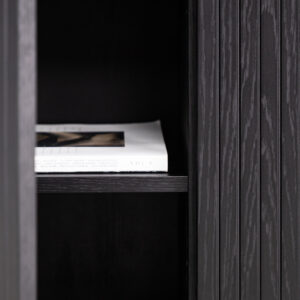 Björkön – Meuble de rangement – Noir – 30 x 103 x 80 cm