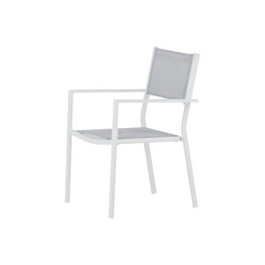 Copacabana – Chaise de salle à manger – Gris, Blanc – 61 x 88 x 57 cm