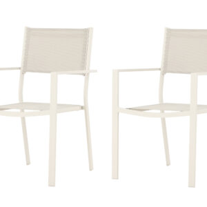 Copacabana – Chaise de salle à manger – Beige – 61 x 88 x 57 cm