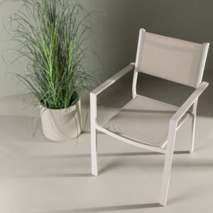 Copacabana – Chaise de salle à manger – Beige – 61 x 88 x 57 cm