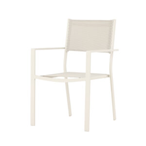 Copacabana – Chaise de salle à manger – Beige – 61 x 88 x 57 cm